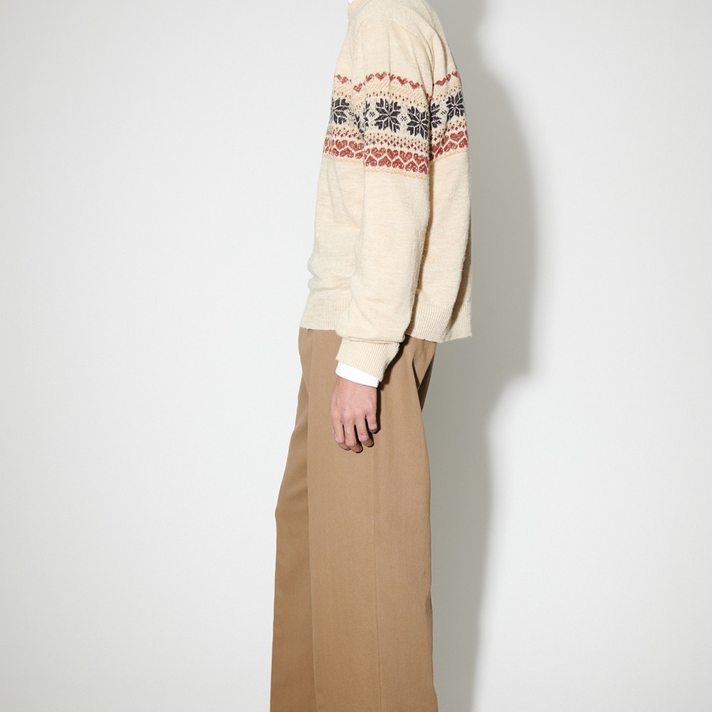 Our Legacy BASE ROUNDNECK Snow Fairisle Hemp - Picture 4 of 9
